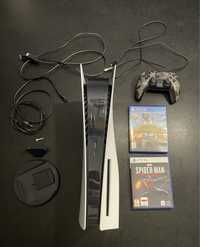 Konsola PS5 zestaw pad i dwie gry Play Station 5