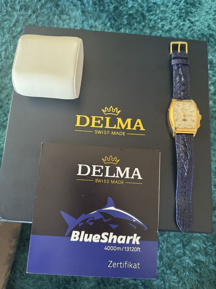 Vendo Delma Chronograph em ouro 18 quilates ou troco por Rolex.