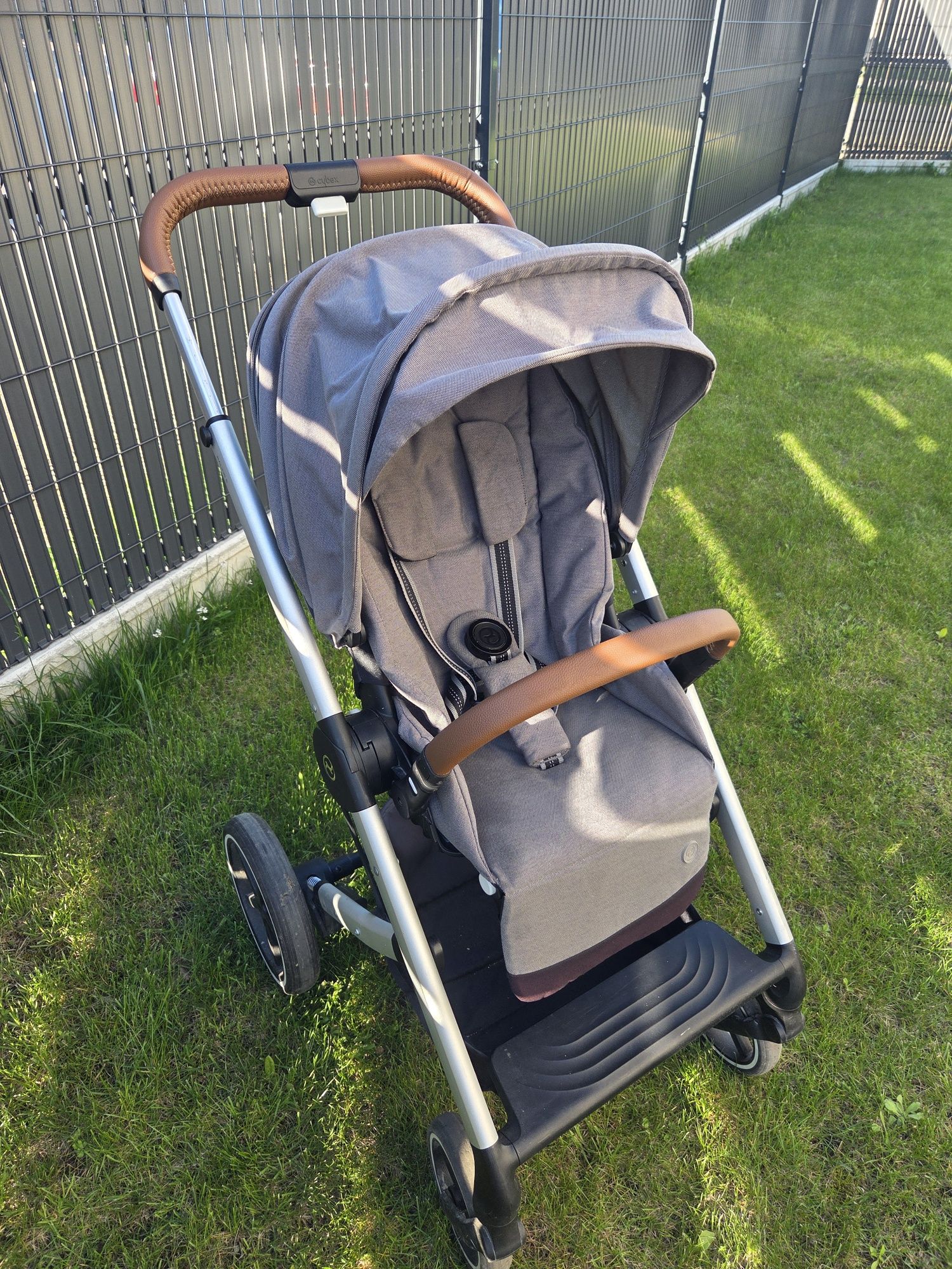 Wózek spacerówka gondola 2w1 cybex balios s lux szary + uchwyt na kube