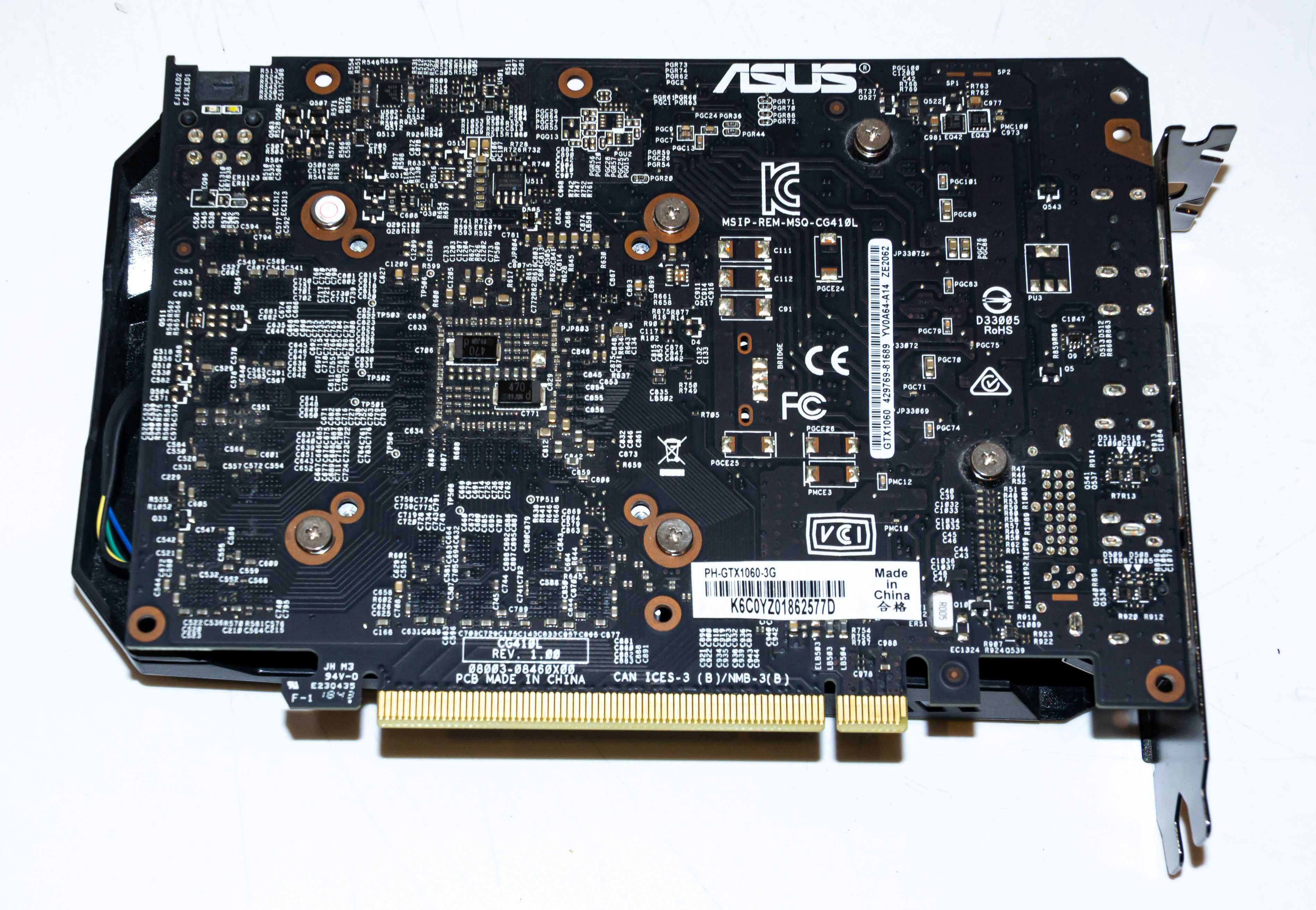 nVidia GeForce GTX1060 Asus Phoenix 3GB 192bit DP HDMI DVI