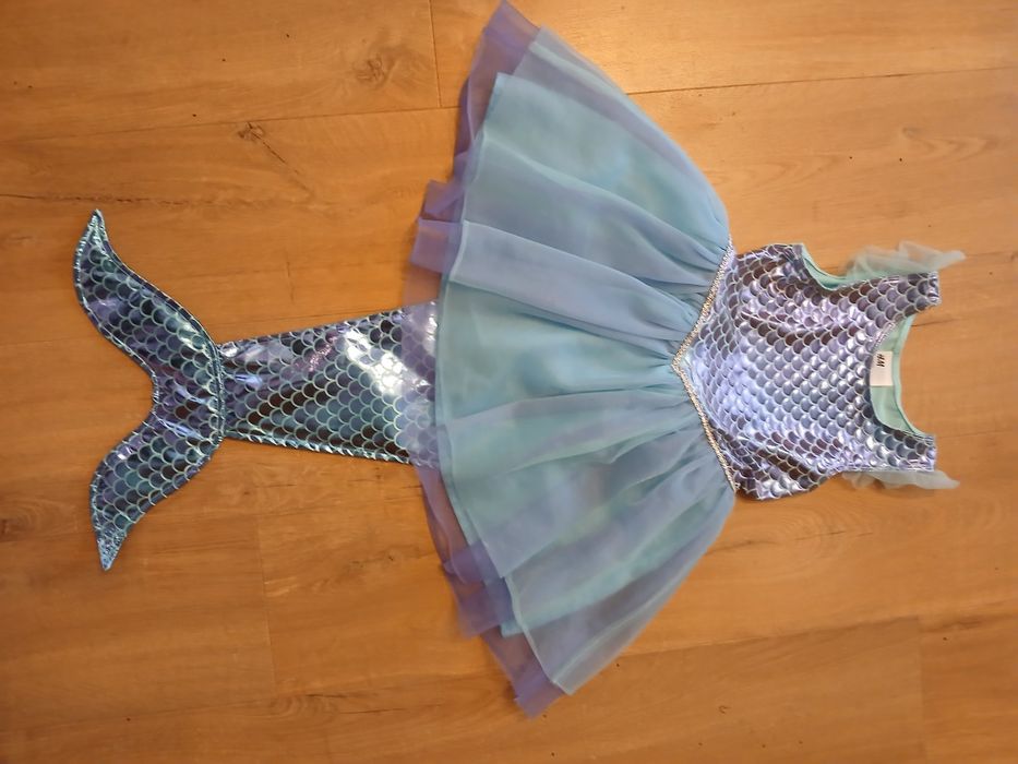 Przebranie,strój karnawałowy Mała Syrenka 110/116 H&M