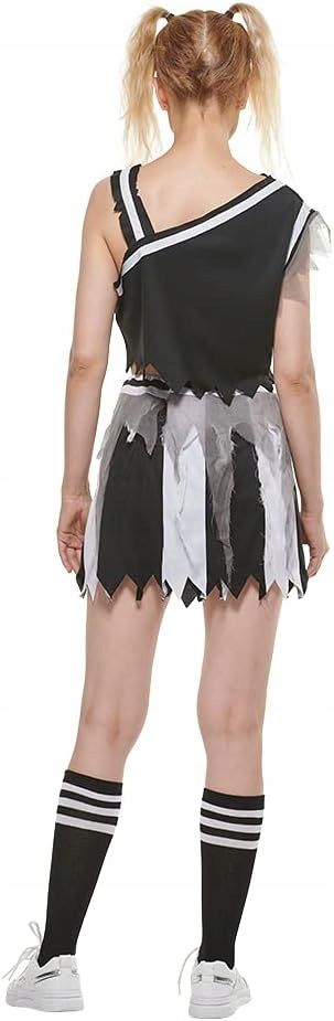 Kostium  uczennica Cheerleaderka zoombie przebranie na halloween XL