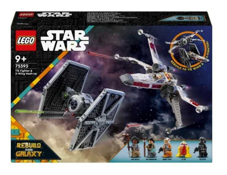 Конструктор LEGO Star Wars Винищувач TIE і Корабель X-wing 75393