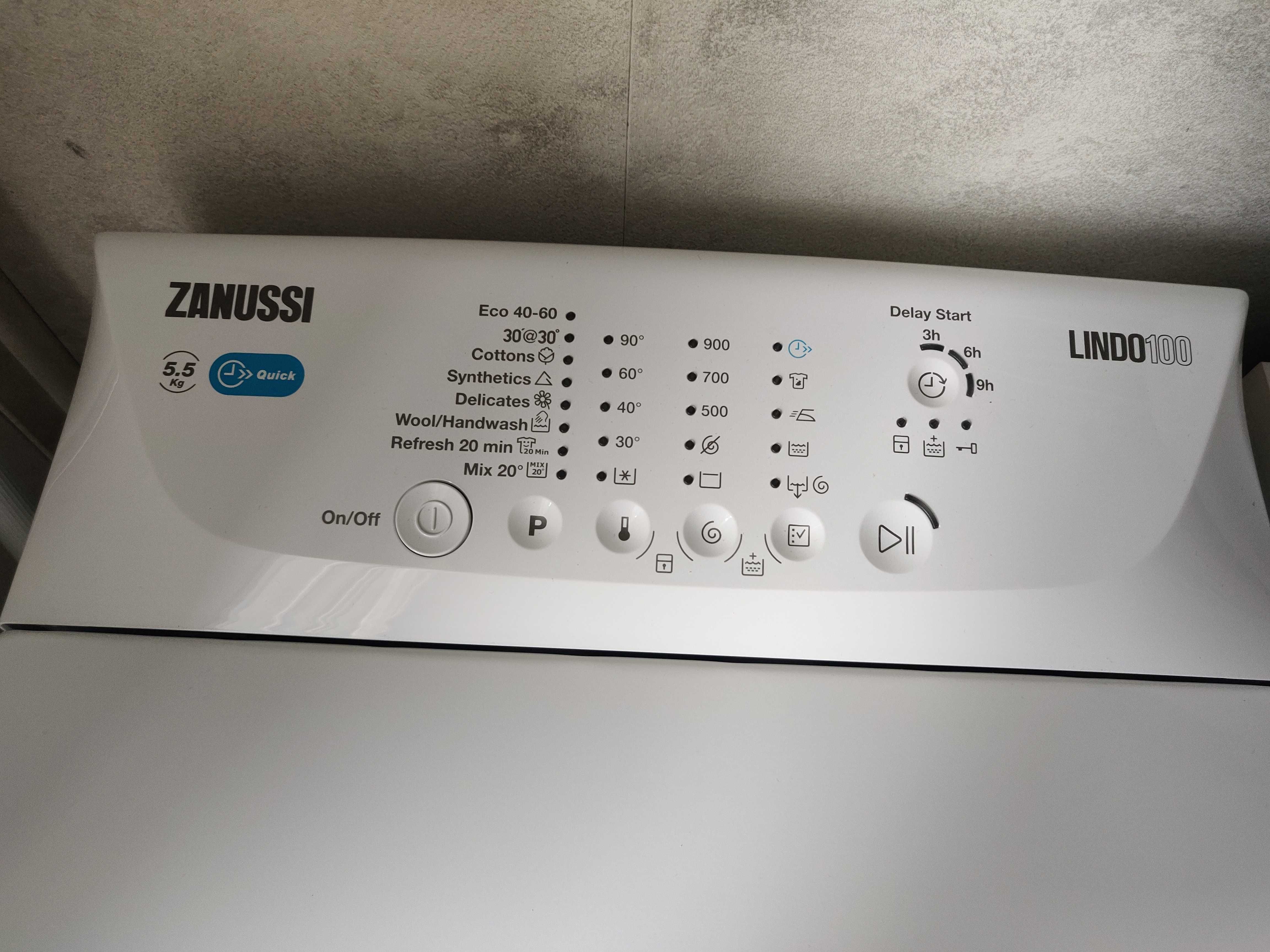 Pralka automat Zanussi nowa wsad 5,5kg ładowana od góry