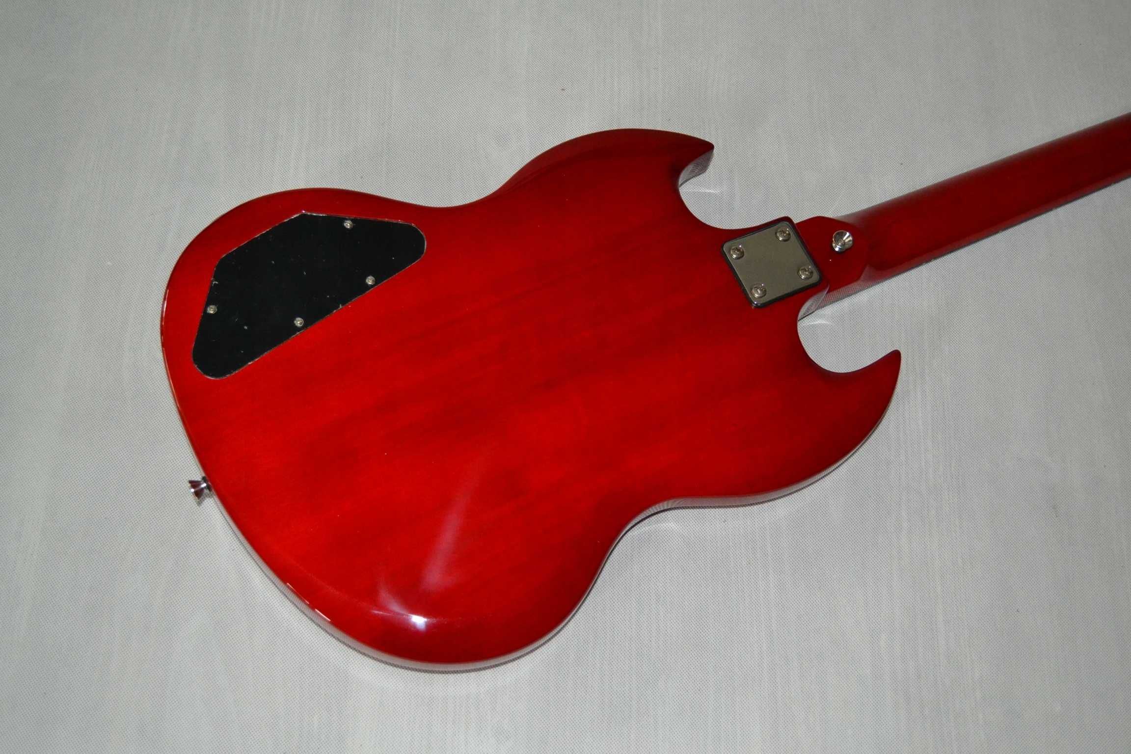 Harley Benton DC-200 Cherry nowa gitara elektryczna SG - USTAWIONA!