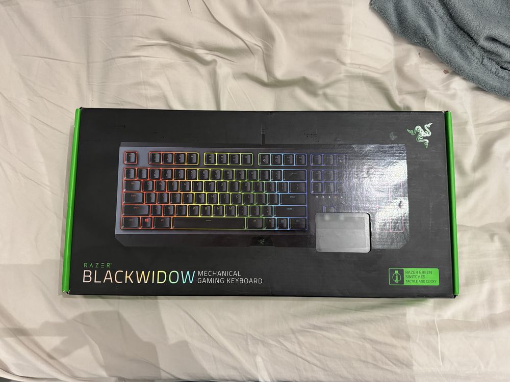 Teclado Gamer Razer BlackWidow Mecanico Switch Verde