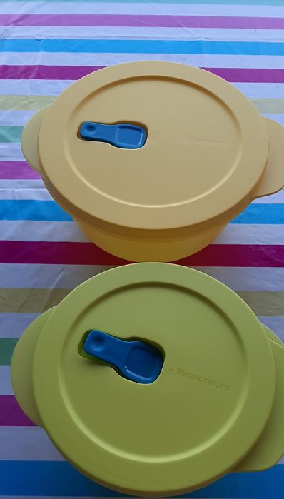 Conjunto de 2 cristalwaves Tuperwares novos