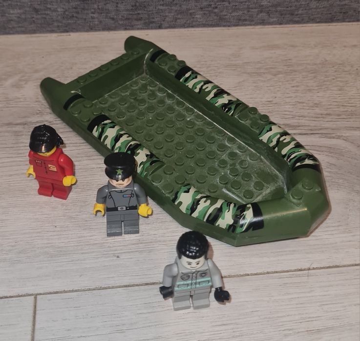 Figurki zestaw łódka wojskowa ponton bojowy Lego