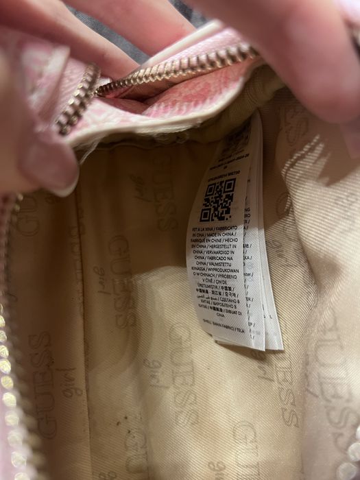 Рожева сумка guess