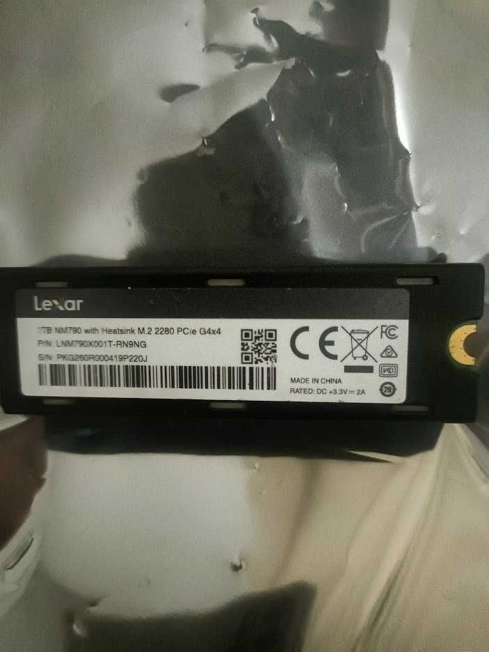 Швидкісний SSD M.2 2280 1ТБ для ноутбука\пк Lexar hm790 1TB 7400Мб\с