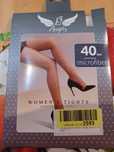 Rajstopy Angels L/3 cieliste