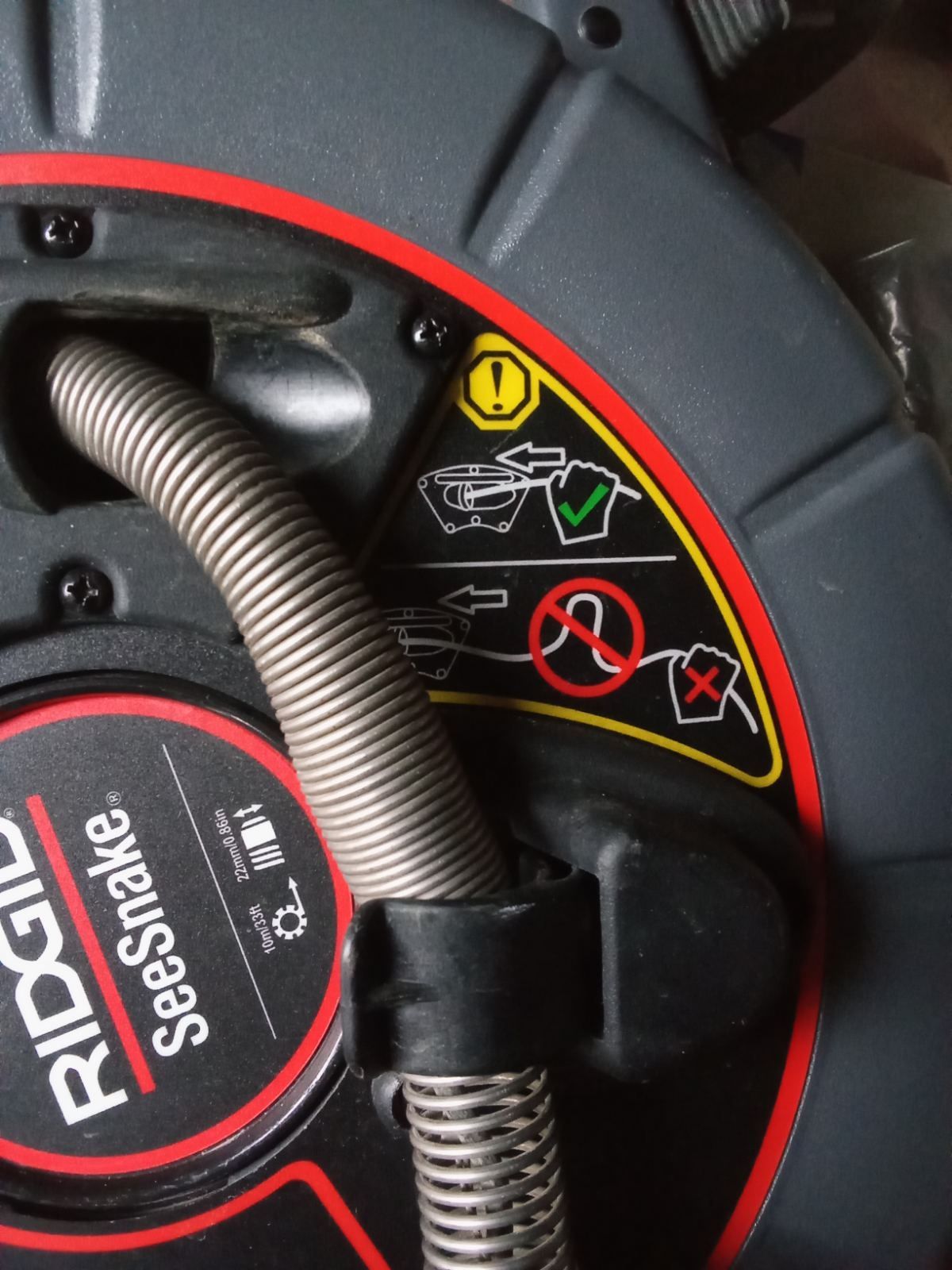 Ridgid seesnake micro drain.  ,видеоинспекция.  Відеодіагностіка