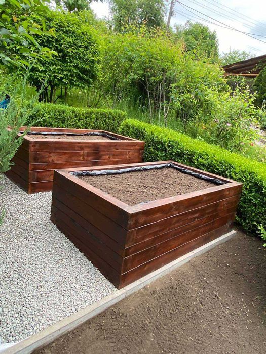 ГРЯДКИ ТОП №1  тільки під замовлення! Брус масив 100 мм Висота 700 мм!