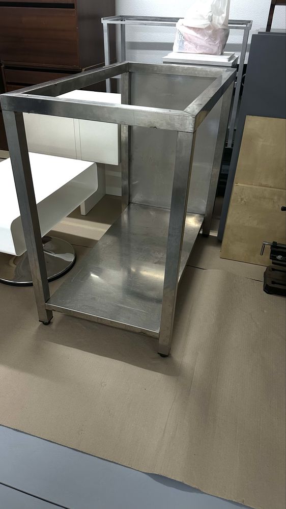 Bancada em inox.