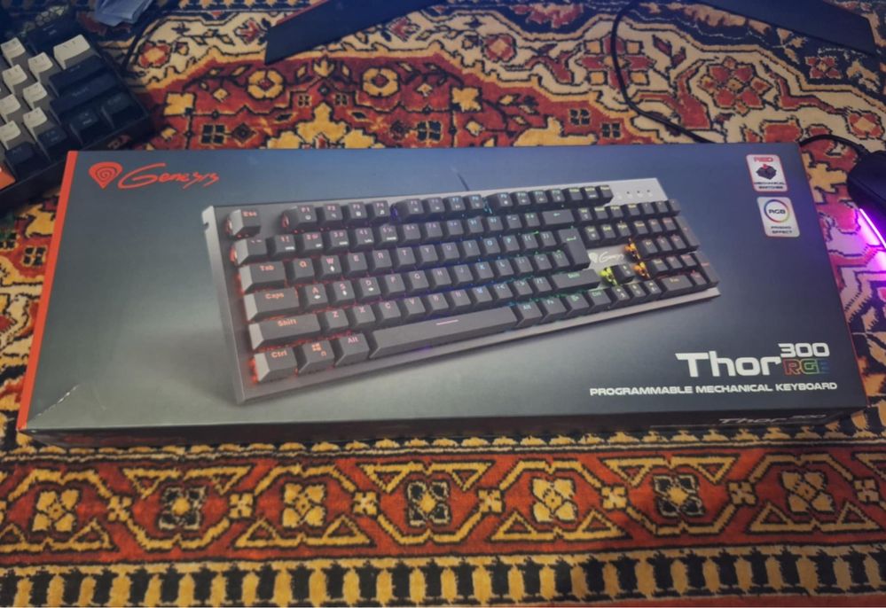 Kawiatura Genesis THOR 300 rgb PODKŁADKA GRATIS!