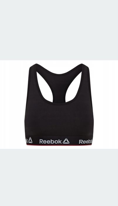 Stanik Sportowy Reebok  Czarny, rozmiar L 42