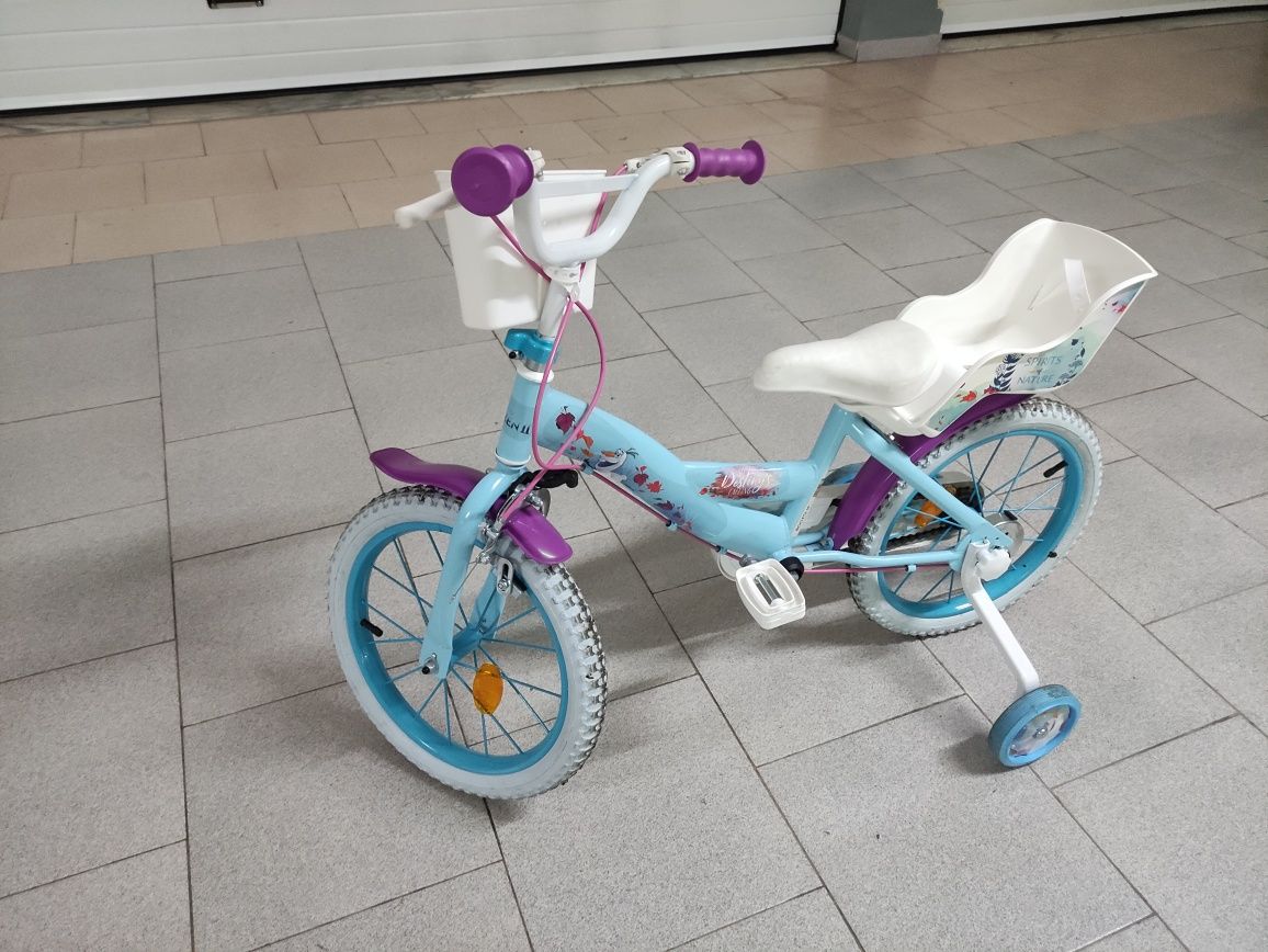 Bicicleta menina 5 anos Frozen com rodinhas