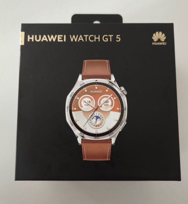 Huawei Watch GT 5 cor castanho.