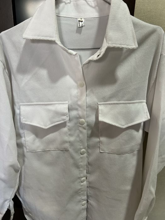 Біла овер сорочка рубашка