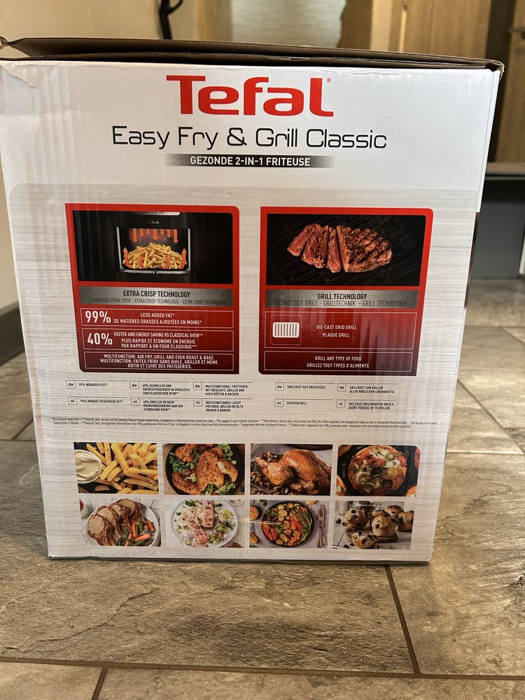 Frytkownica beztłuszczowa, Tefal Easy pojemność 4,6 l, funkcja grilla