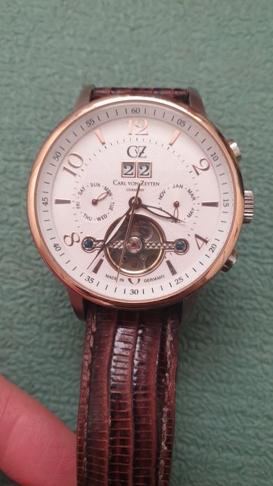 Carl von Zeyten Automatik-Herrenuhr – Open Heart – Made in Germany