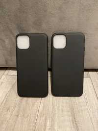 Zestaw dwa czarne etui case iphone 11 pro max