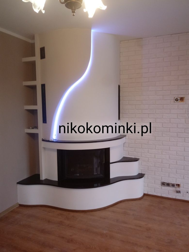 Kominki Kominek Eko prosta szyba Montaż Gratis