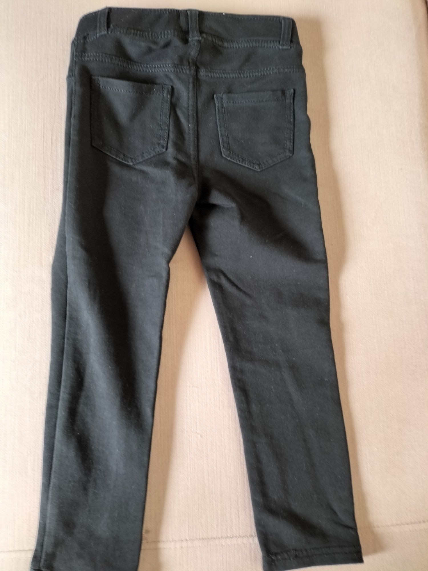 Spodnie 2 pary r.104, strecz, H&M, Denim