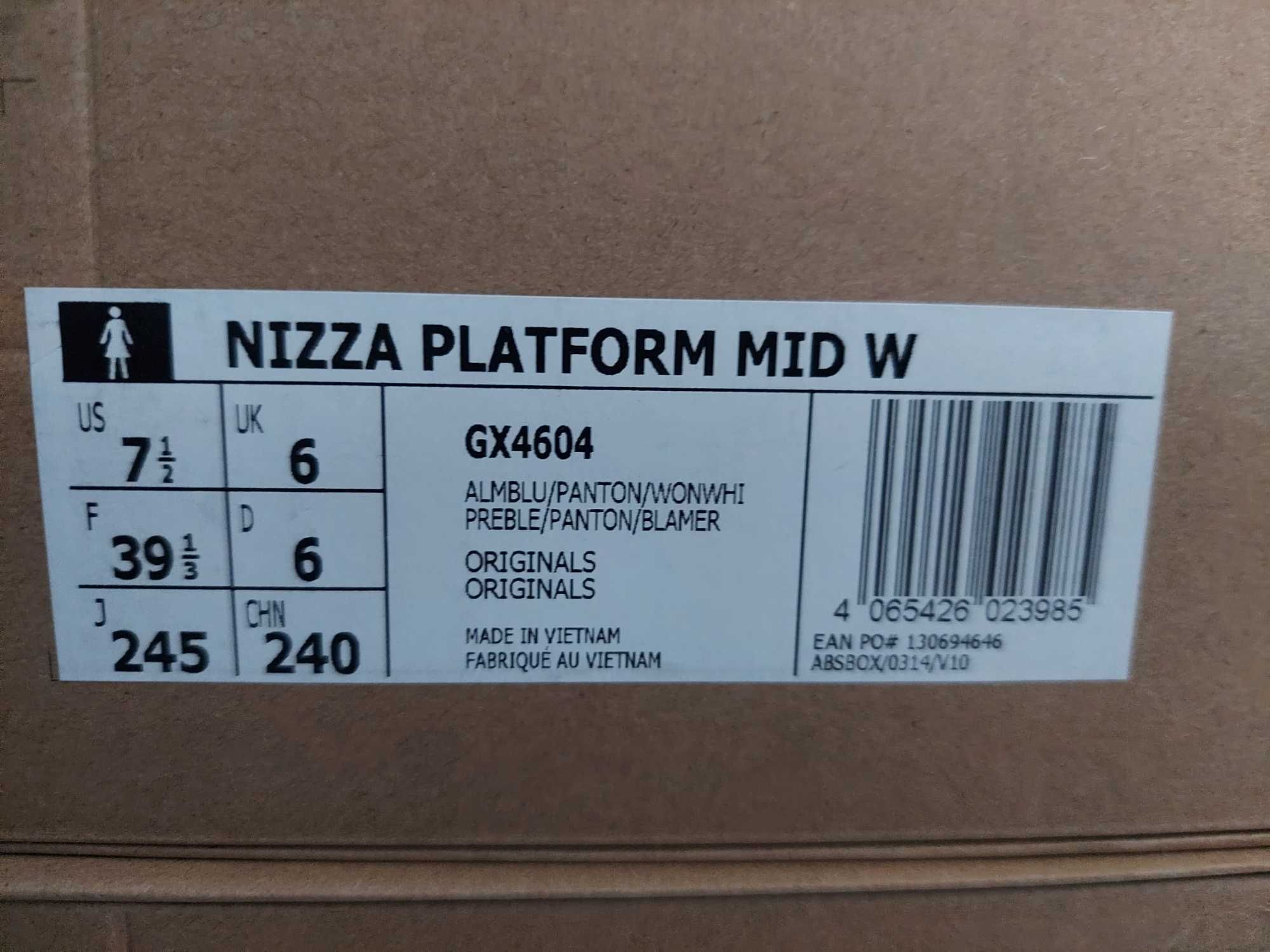 Adidas buty sportowe Nizza Platform Mid W r. 39 1/3 | GX4604