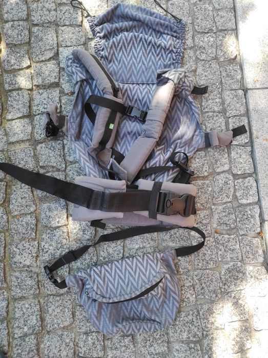 Luna Dream grow up wrap herringbone grey - nosidło klamrowe + dodatki