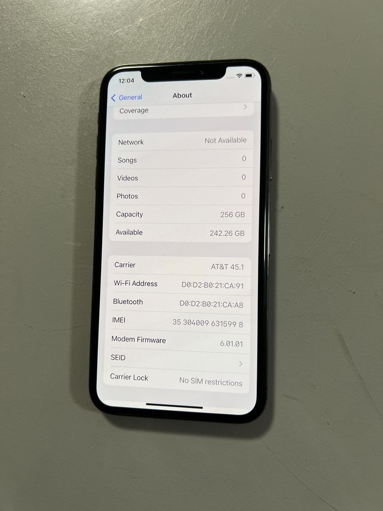 Iphone X, 256gb, не ремонтований