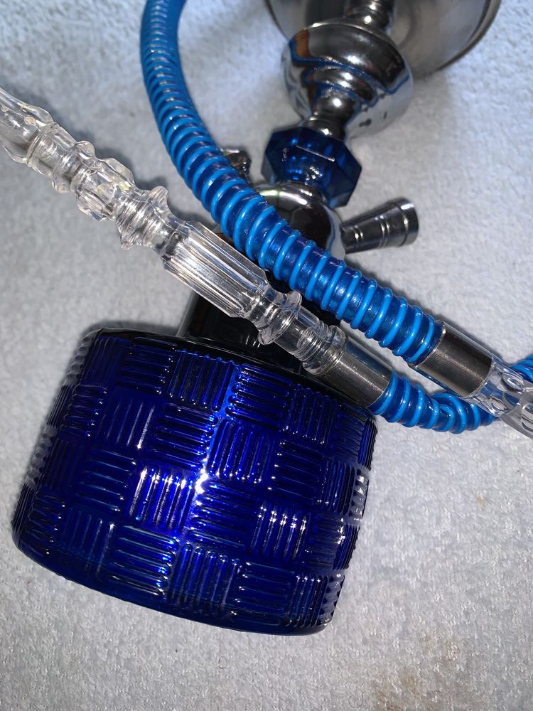 shisha azul com 1 mangueira