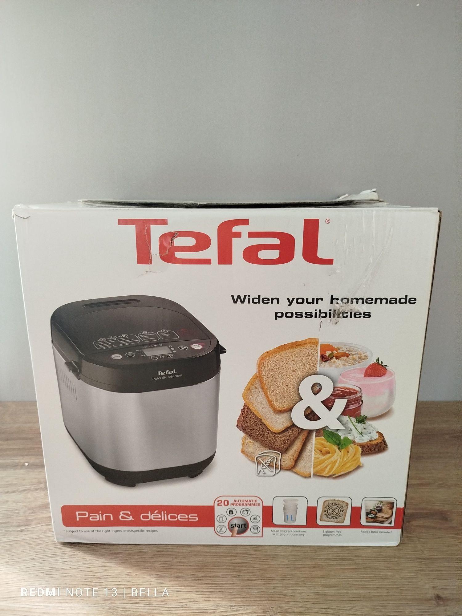 Wypiekacz do chleba Tefal PF240E38 srebrny 700 W