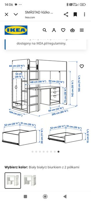 Biurko piętrowe IKEA