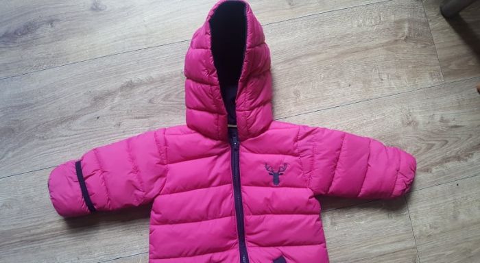 Honour&pride sliczny pikowany kombinezon6-12 m