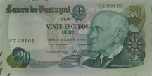 Nota de 20 escudos