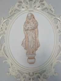 Maryja Matka Boża płaskorzeźba w ramie, dewocjonalia