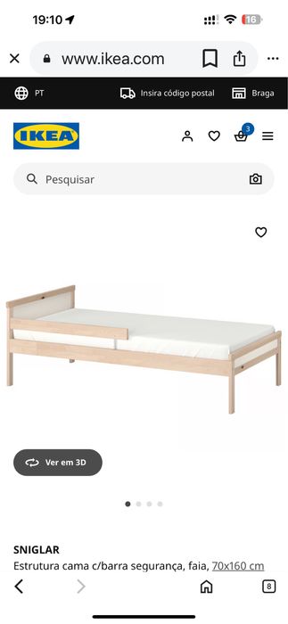 Cama crianca IKea como nova