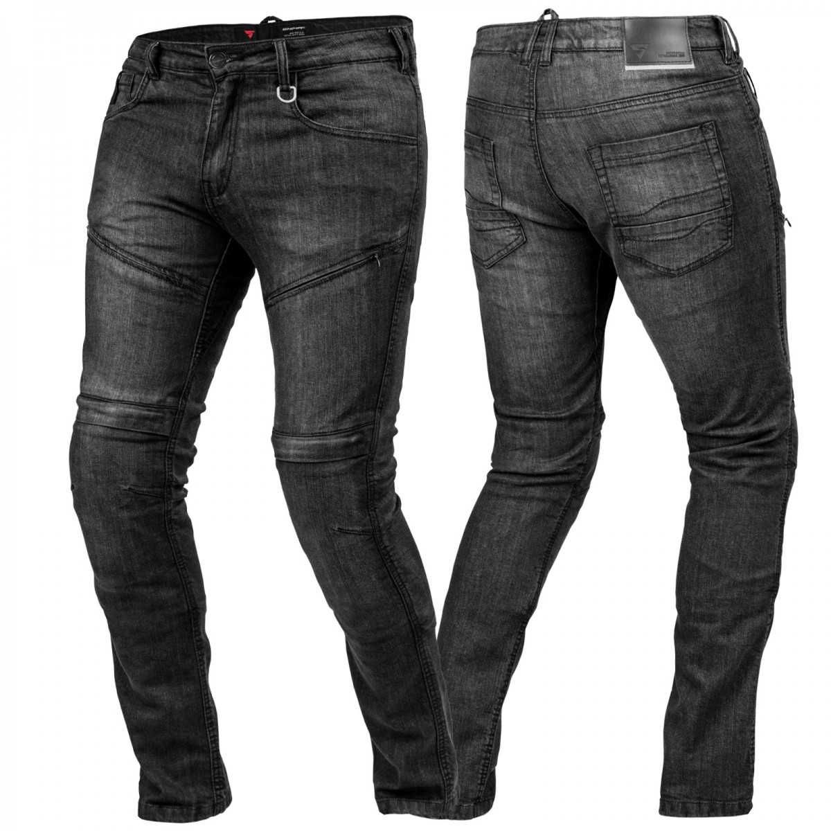 Spodnie motocyklowe męskie jeans SHIMA GRAVEL 3 BLACK