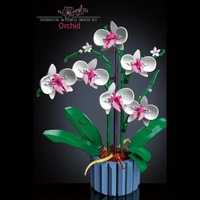 Storczyk orchidea klocki piękny model pasuje z Lego