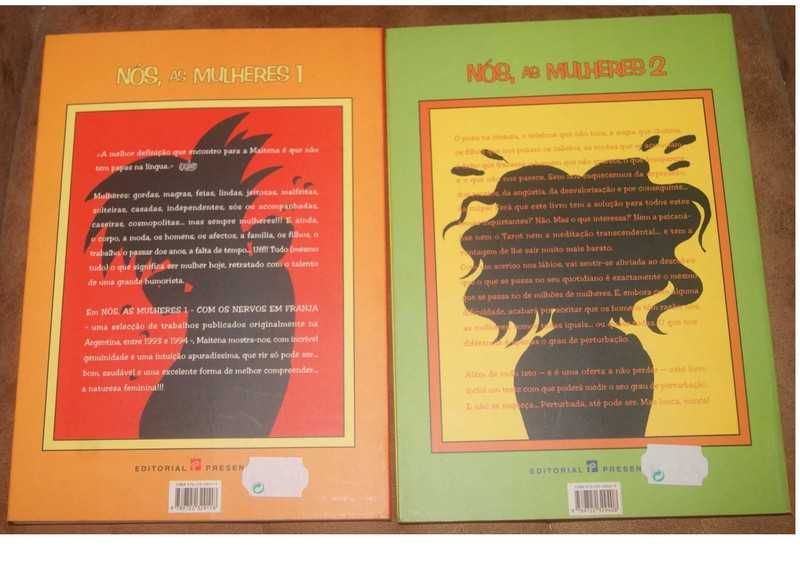 Dois livros BD, Nós, as Mulheres 1 e 2, Maitena