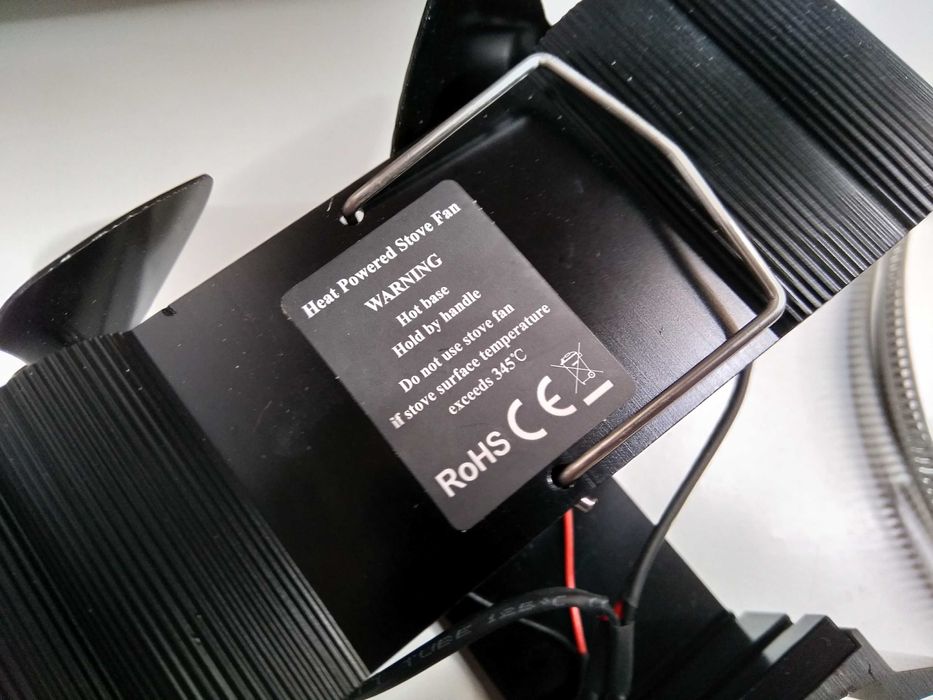 Ventilador silencioso para tubo de lareira salamandra pellets