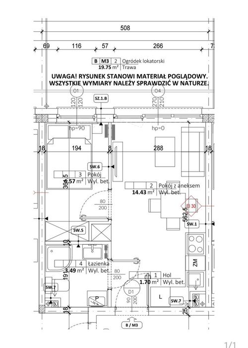 2 pokoje - Łomna Las