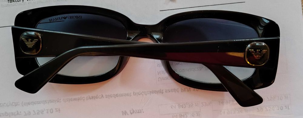 Okulary przeciwsłoneczne EMPORIO-ARMANI+Etuii Ray-Ban Super Stan+100%