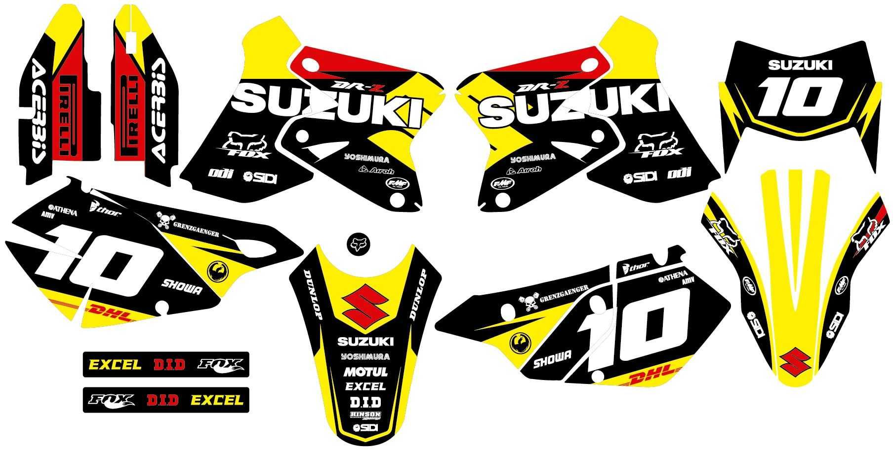 Kit Autocolantes Suzuki Drz 400