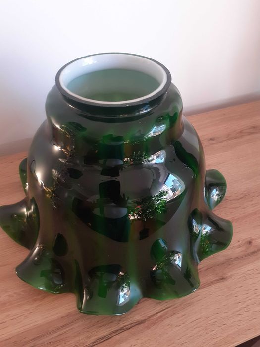 Klosz duży do lampy wisząco stojącej dwuwarstwowy