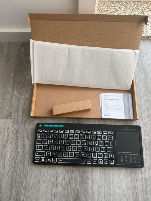 Teclado Wireless com touchpaf para Computador/TV/Smart Box NOVO