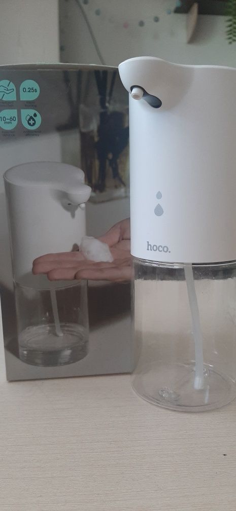 Сенсорний дозатор для піни HOCO automatic foam soap dispenser, біл