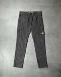 Штани STONE ISLAND 303WA Brushed Cotton Cargo Pants Cold Dyed Black