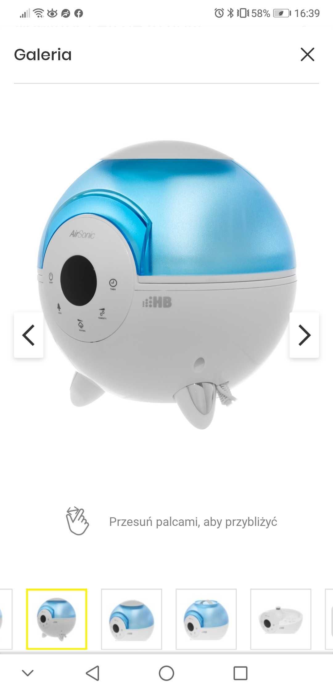 Oczyszczacz powietrza jonizator  Air Sonic HB